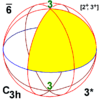Sphere symmetry group c3h.png