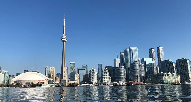 File:Downtown Toronto in September 2018 (Early Sunday Morning, view from a kayak).jpg
