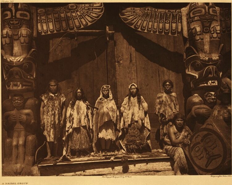 File:Edward S. Curtis, Kwakiutl bridal group, British Columbia, 1914 (published version).jpg