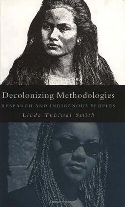 First edition cover of Linda Tuwhai Smith's Decolonising Methodologies.jpg