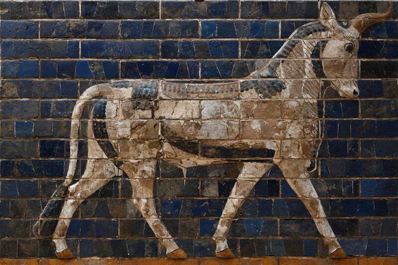 File:Istanbul Ancient Orient Museum Ishtar Gate animal june 2019 2184.jpg