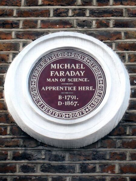 File:MICHAEL FARADAY MAN OF SCIENCE. APPRENTICE HERE. B.1791D.1867.jpg