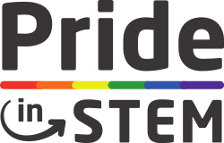 The logo of Pride in STEM