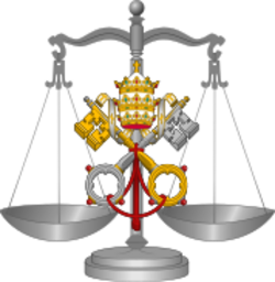 Scale of justice, canon law.svg