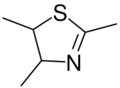 Trimethylthiazoline.svg