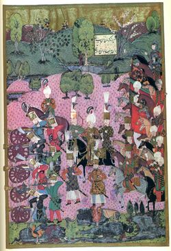 Battle of Mohács, with Suleiman I in the middle.jpg