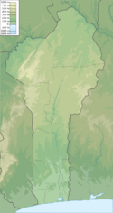 Location map/data/Benin is located in Benin