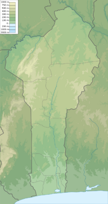 Benin physical map.svg