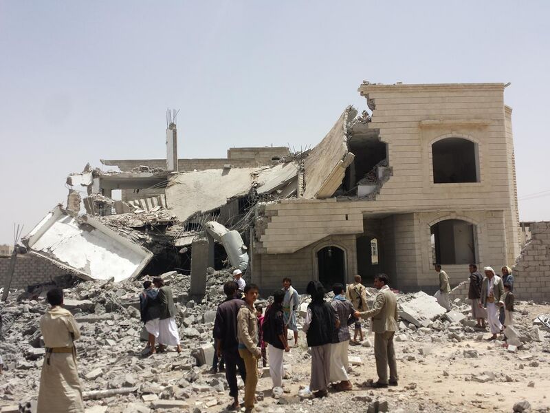 File:Destroyed house in the south of Sanaa 12-6-2015-3.jpg
