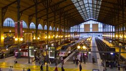Eurostar Paris Gare du Nord Station, 8 October 2011.jpg