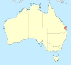 Eusynthemis cooloola distribution map.svg