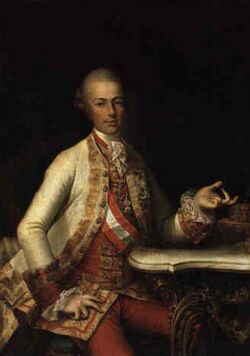 Leopold II as Grand Duke of Tuscany by Joseph Hickel 1769.jpg