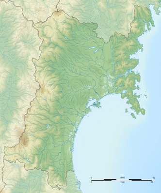 Miyagi-ken géolocalisation relief.svg