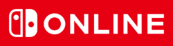 The Nintendo Switch Online logo. It is composed of the same two stylized white Joy-Con controllers on a red background as the main Nintendo Switch logo. Next to them is the text "ONLINE" in white.