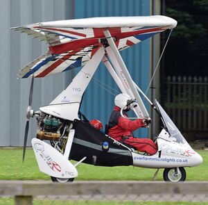 P&M Aviation Pegasus Quik (G-CIYZ) at Cotswold Airport England 18Jun2016 arp.jpg