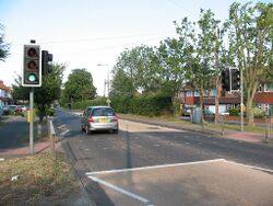 Pelican crossing on Cuffley Hill (geograph 2443957).jpg