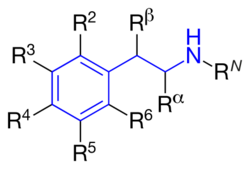 Phenylethyl Amine General Formula V1.svg