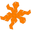 Rhombic triacontahedron Net