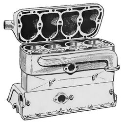 Cylinder block and head of sidevalve engine (Autocar Handbook, Ninth edition).jpg