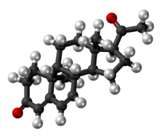 Dydrogesterone molecule ball.png