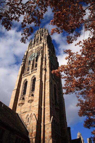 File:Harkness Tower in autumn.jpg