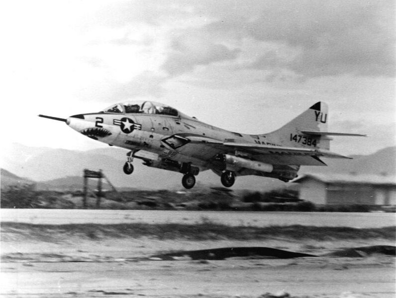 File:TF-9J Cougar of H&MS-13 in Vietnam c1967.jpg