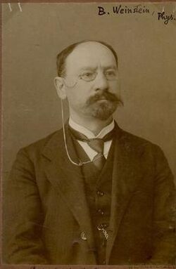1910 photo of German physicist Max Bernhard Weinstein.jpg