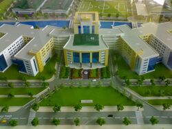 Scale model of the campus