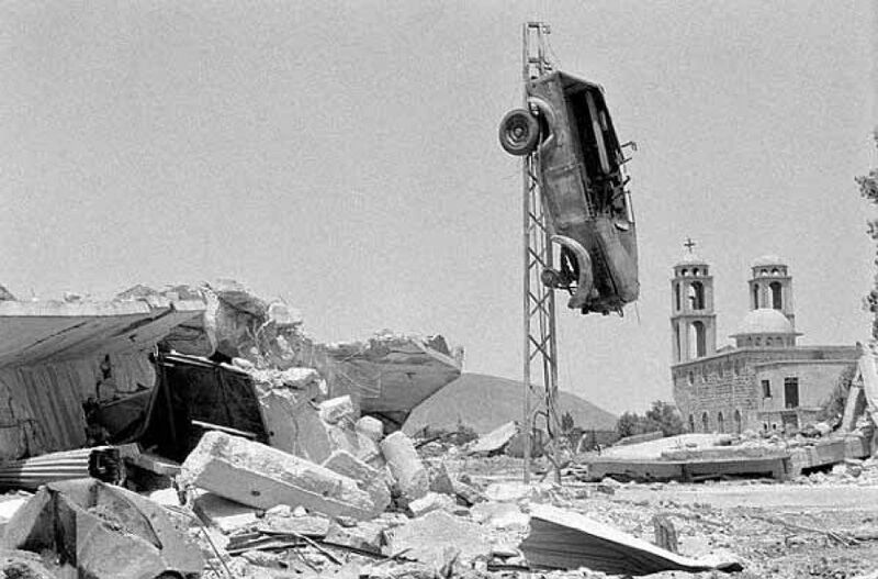 File:Destruction in the al-Qunaytra village in the Golan Heights, after the Israeli withdrawal in 1974.jpg
