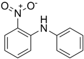 Skeletal formula of 2-nitrodiphenylamine