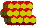 Rhombo-hexagonal dodecahedron tessellation.png
