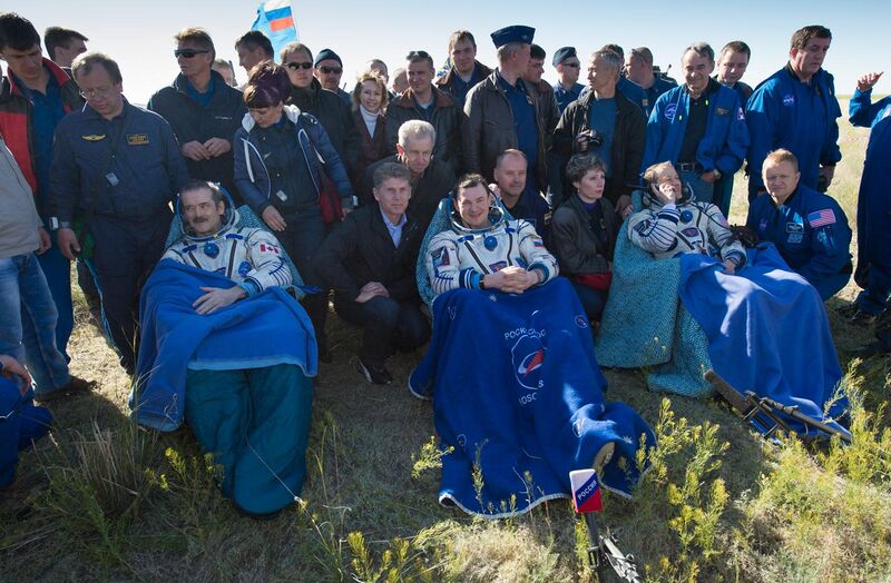 File:Soyuz TMA-07M crew shortly after landing.jpg