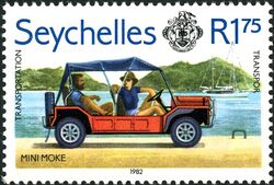 Stamp of Seychelles - 1982 - Colnect 910112 - Car - Mini Moke.jpeg