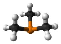 Ball and stick model of trimethylphosphine