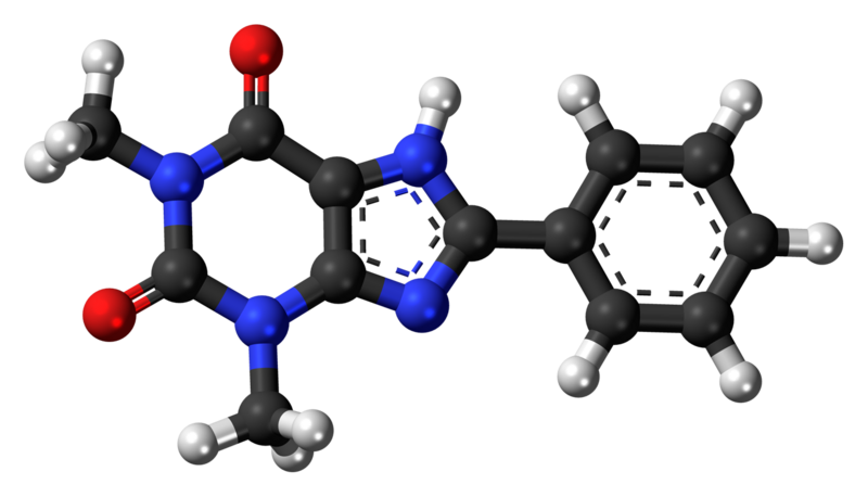 File:8-Phenyltheophylline 3D ball.png