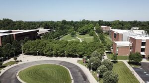 An aerial view of UC Blue Ash College