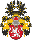 Royal coat of arms of Bohemia as a possession of Austria-Hungary (1890)[1] of Bohemia