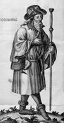 Saint Colomannus with his attributes