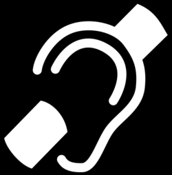 A symbol of a slashed ear