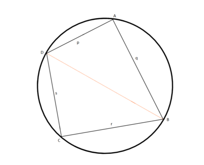 Brahmagupta's formula - HandWiki