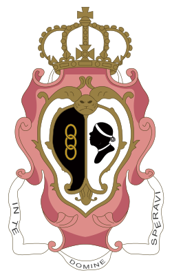 Coat of arms of the Kingdom of Corsica.svg