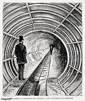 Illustration of Broadway underground railway - the experimental section from Illustrated description of the Broadway underground railway (1872) by New York Parcel Dispatch Company.jpg