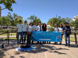 Organizers and some participants of the El Paso March for Science, April 22, 2017