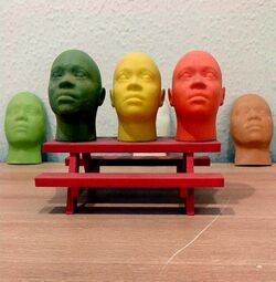 Miniature human face models made through 3D Printing (Rapid Prototyping).jpg
