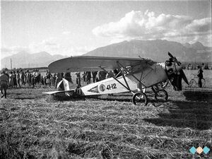 Pristanek letala na Mengeškem polju leta 1932.jpg