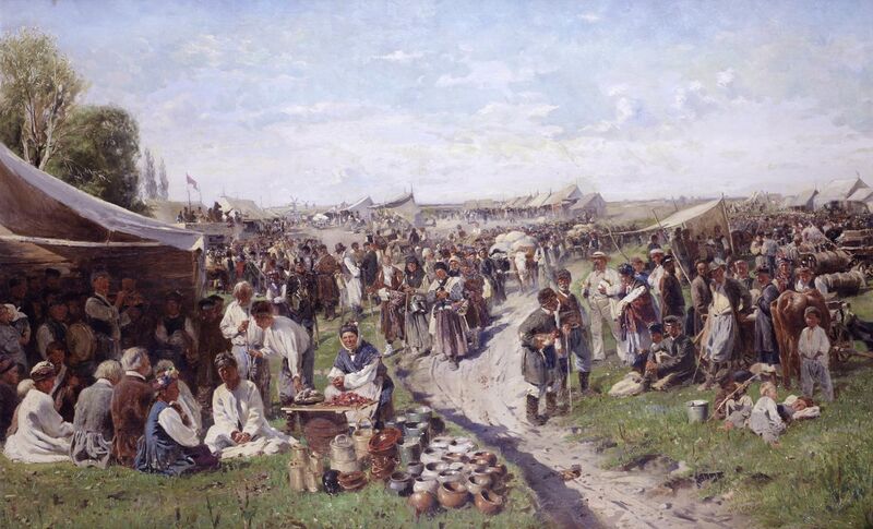File:Vladimir Egorovich Makovsky - 'Fair (Little Russia)', 1885.jpg