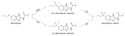 Albendazole metabolism.svg