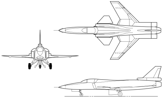 File:Grumman X-29 outline.svg