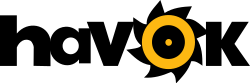 The Havok logo, showing the word "havok" in lower-case letters with the "o" resembling a sawblade.