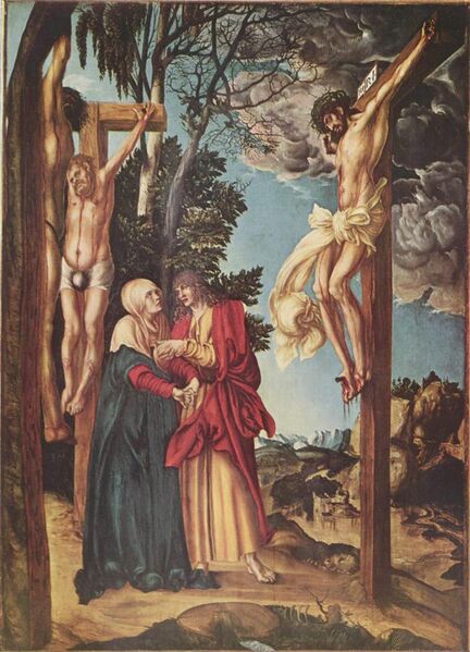 File:Lucas Cranach d. Ä. - The Lamentation of Christ - The Schleißheim Crucifixion - Alte Pinakothek.jpg